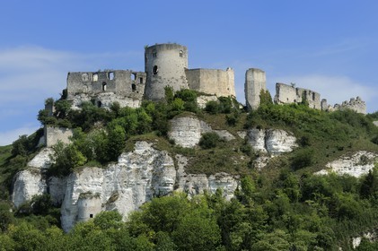 France, Eure (27), Les Andelys, Château-Gaillard, forteresse du XIIe siècle construite par Richard Coeur de Lion