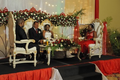 Tanzanie, Dar es-Salaam, mariage de Joseph F.Mrena et Linal Bhato à l'hôtel Mövenpick