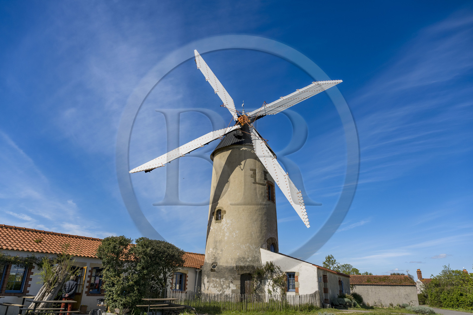 France, Vendee, Sallertaine, the Rairé windmill