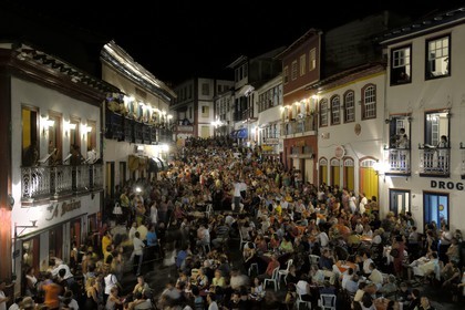 Brazil, Minas Gerais state, Diamantina, historical center listed as World Heritage by UNESCO, two town orchestras play at windows overlooking the square twice a month (Gold Route, Estrada Real)