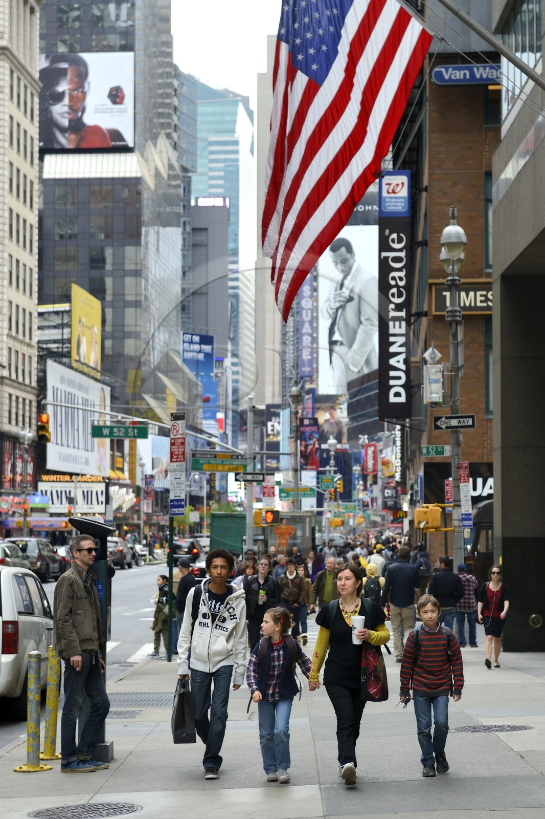 United States, New York, Manhattan, on Broadway with Times Square in the background