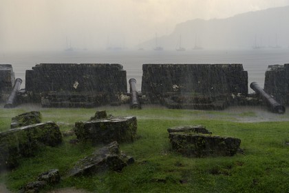 Panama, Colon Province, Portobelo, listed as World Heritage by UNESCO, San Jeronimo fort dating from the Spanish era