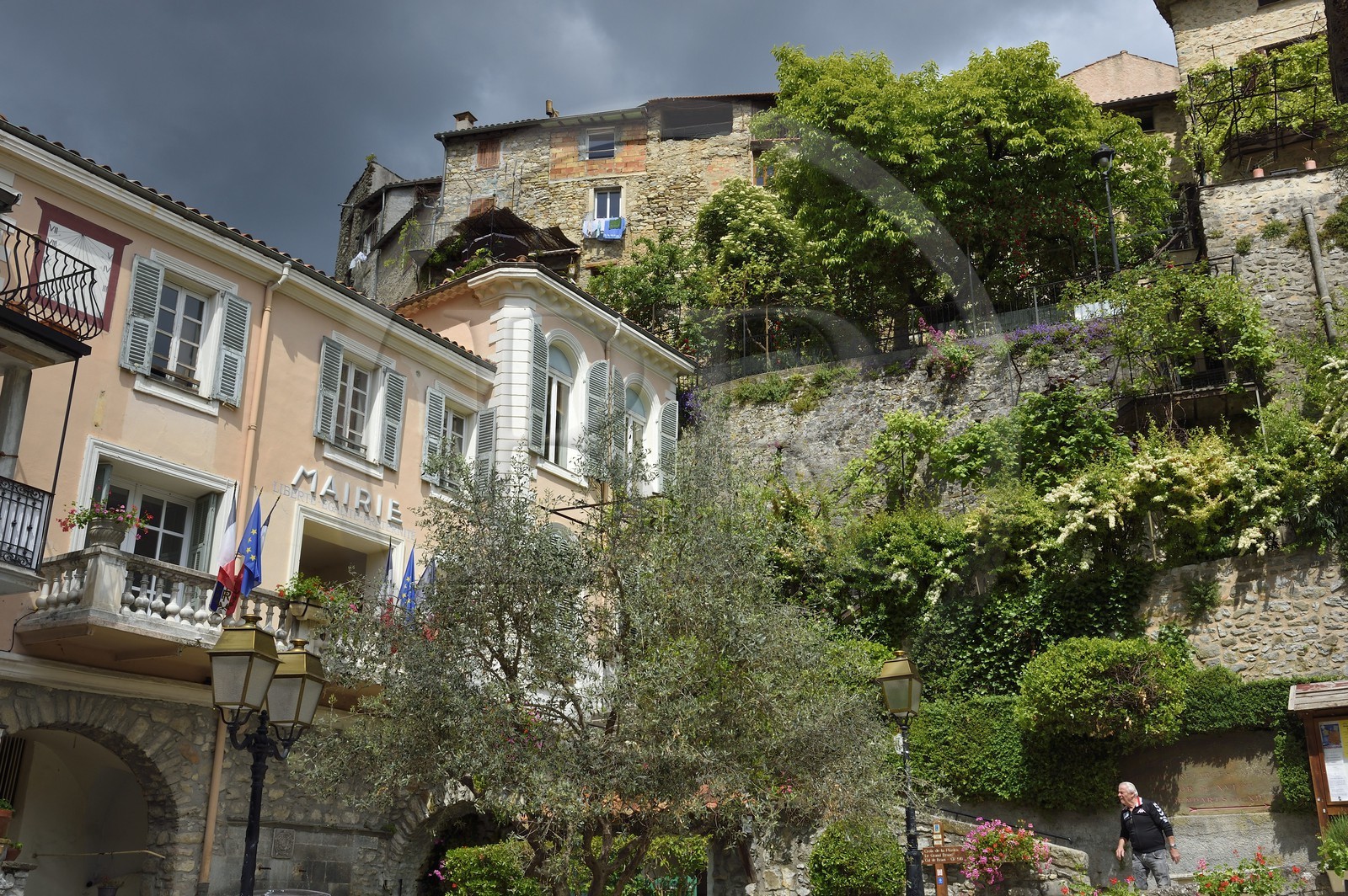 France, Alpes-Maritimes (06), Lucéram, l'Hotel de ville