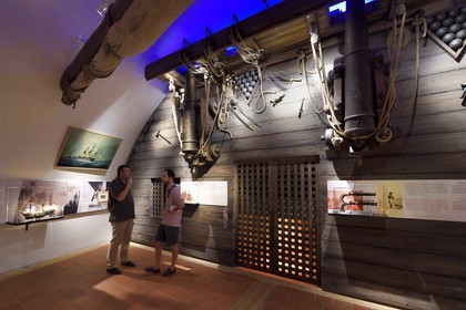 France, Var (83), Saint-Tropez, citadelle du XVIe siècle, musée d'Histoire maritime tropézienne