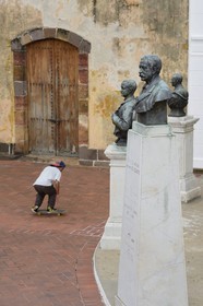 Panama, Panama City, historic town listed as World Heritage by UNESCO, Casco Antiguo (Viejo), monument to Ferdinand de Lesseps on the Place de France
