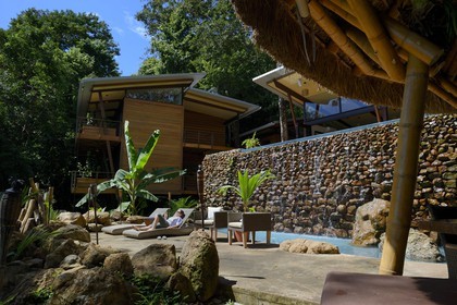 Panama, Chiriqui province, Gulf of Chiriqui National Marine Park, the resort at Isla Palenque