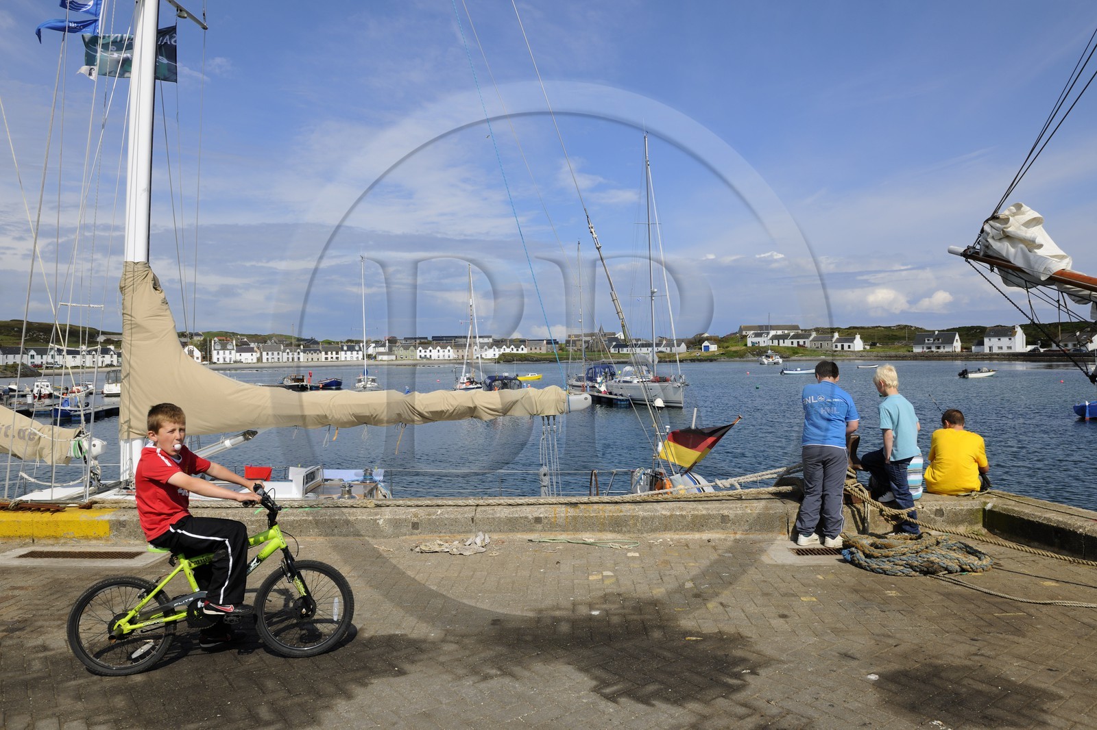 Royaume-Uni, Ecosse, Hébrides intérieures, Ile de Islay, port de Port Ellen
