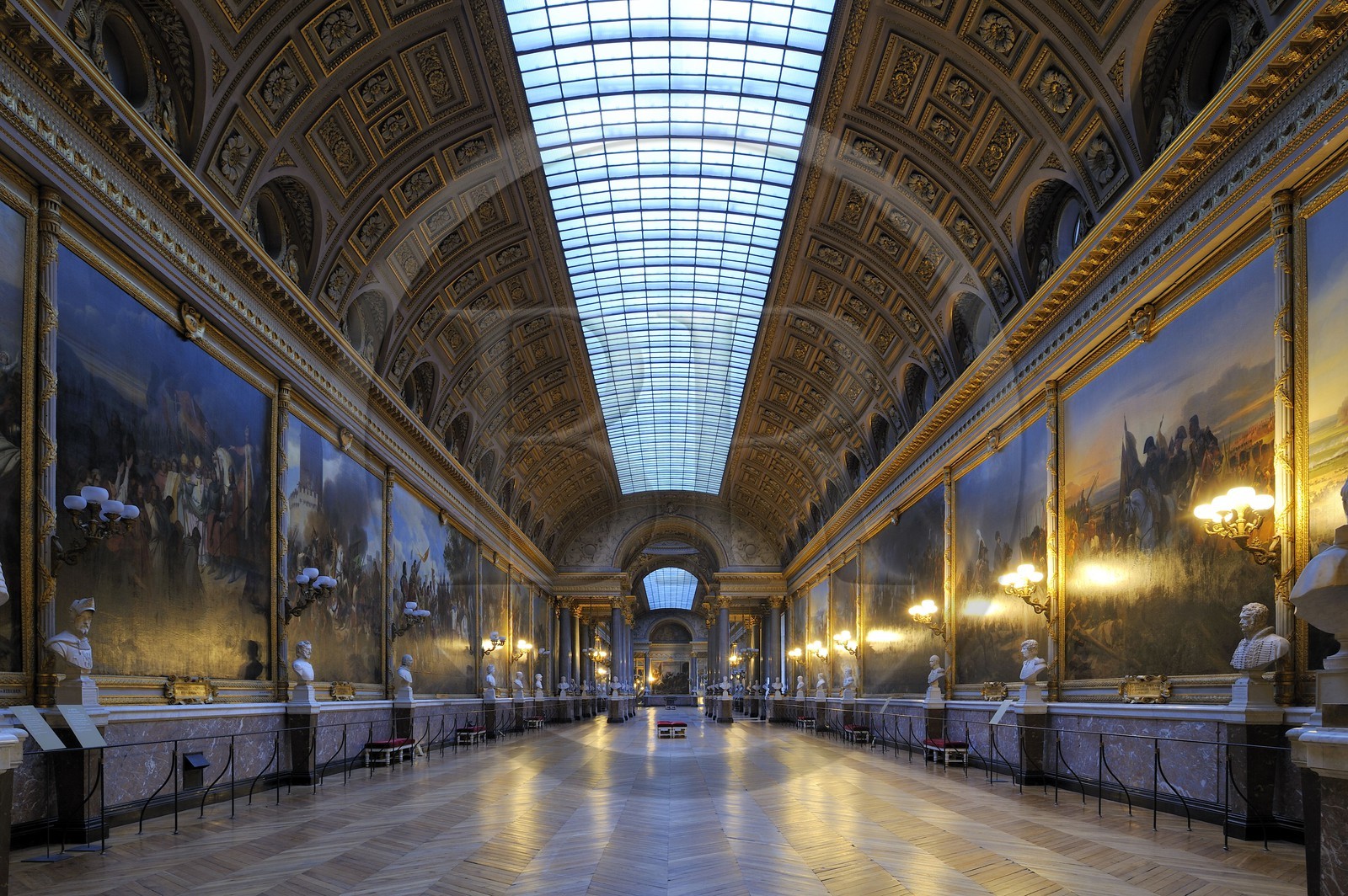 France, Yvelines (78), château de Versailles, classé Patrimoine Mondial de l'UNESCO, Musée de l’Histoire de France crée par Louis-Philippe dans l'aile du Midi, Galerie des Batailles