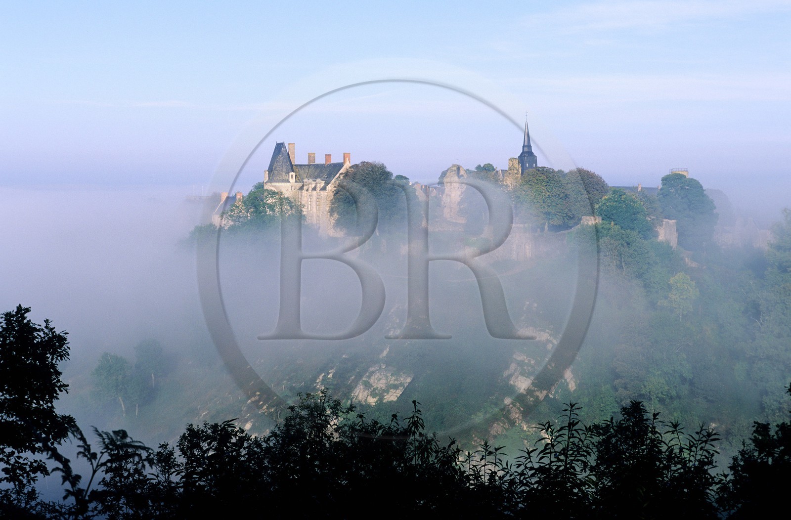 France, Mayenne (53), village de Sainte-Suzanne
