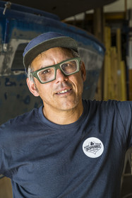 France, Charente-Maritime (17), La Rochelle, quartier des Minimes, Chantier Despierres - Atelier Bois et Océan, spécialisé dans la charpente marine, l’entretien et la réparation de navires de plaisance en bois, il est dirigé par Nicolas Chanteloup