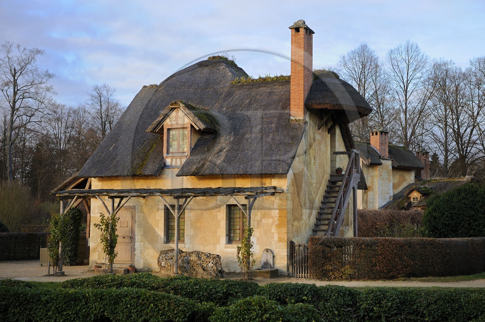 France, Yvelines, Chateau de Versailles, listed as World Heritage by UNESCO, Domaine de Marie Antoinette, Hameau de la Reine (the Queen's Hamlet), dovecote