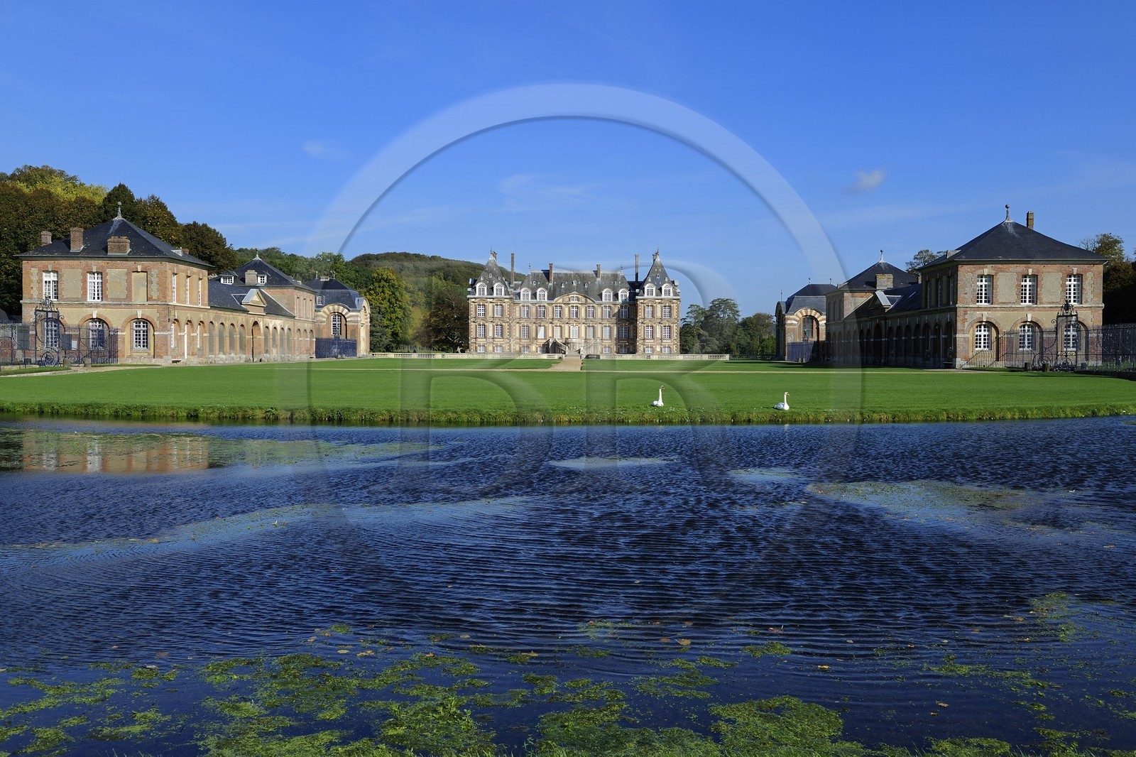 France, Seine-Maritime (76), Pays de Caux, Cany-Barville, le château de Cany construit entre 1640 et 1656 selon les plans de François Mansart