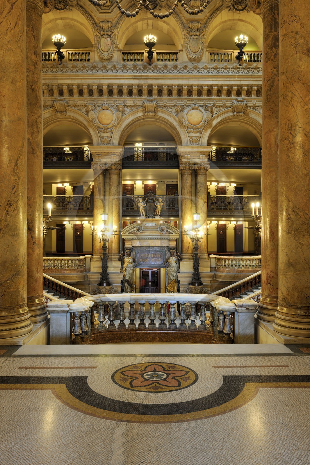 France, Paris (75), l'Opéra Garnier, le Grand Escalier