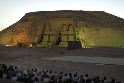 Egypte, Haute Egypte, Nubie, Abou Simbel, site classé Patrimoine Mondial de l'UNESCO, temple de Ramsès II