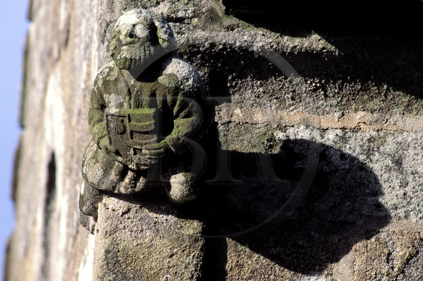 France, Finistere, Plouguerneau, a gargoyle on the chapel of Notre Dame du Traon