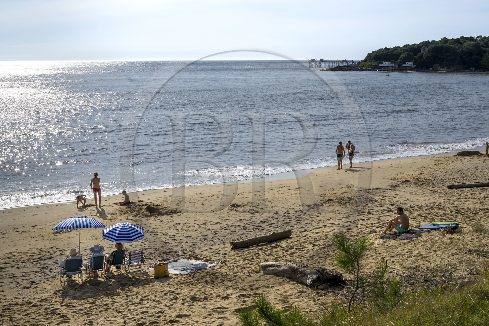 France, Charente-Maritime (17), région de Royan, Saint-Palais-sur-Mer, plage du Platin
