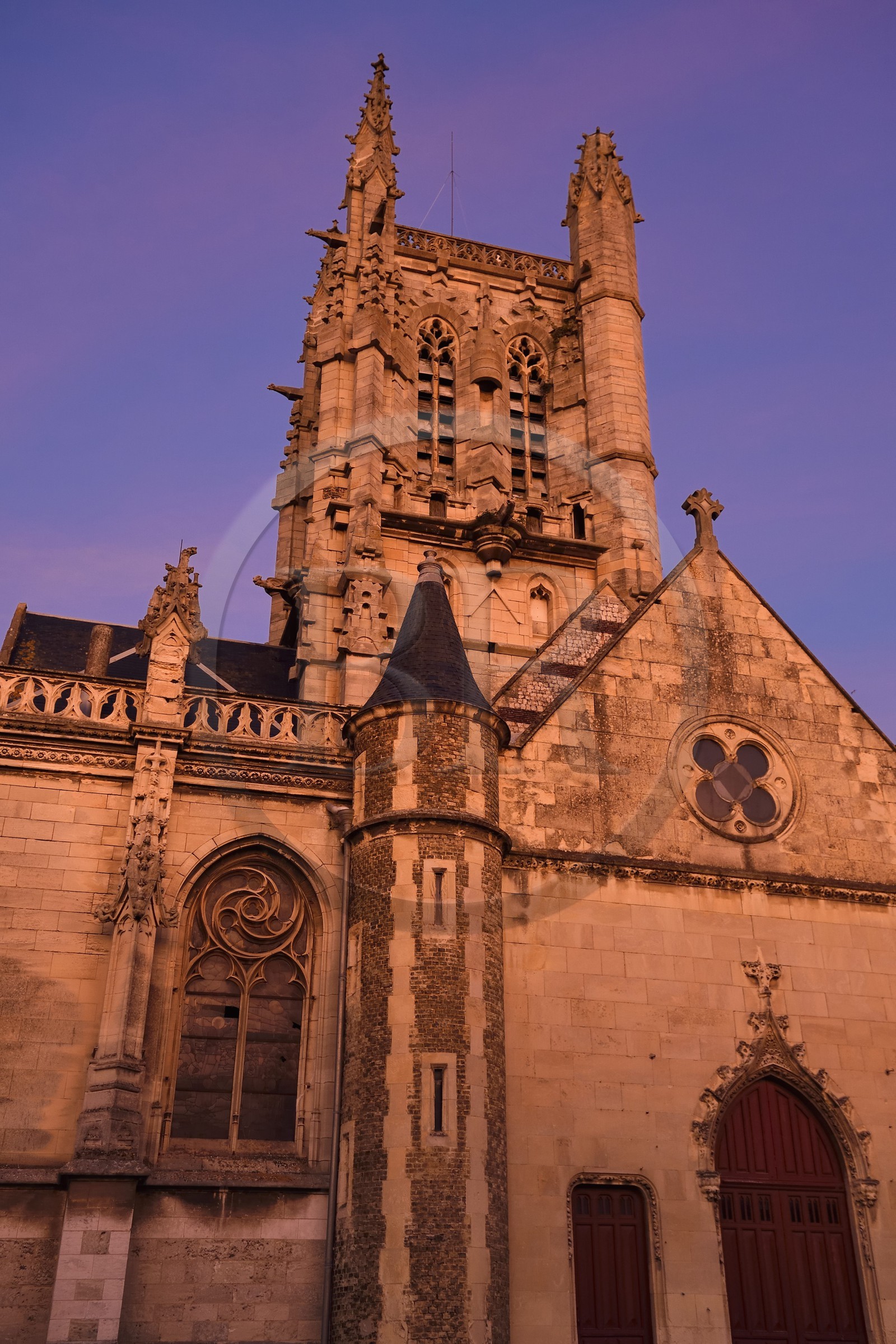 France, Seine-Maritime (76), Pays de Caux, Côte d'Albâtre, Fécamp, l'église Saint-Etienne