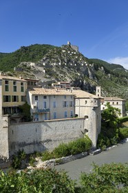 France, Alpes de Haute Provence, Entrevaux Medieval city dominated by its citadel and fortified by Vauban, bordered by the Var river