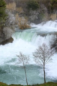 Croatia, Central Dalmatia, Sibenik region, Krka National Park, Krka River Falls