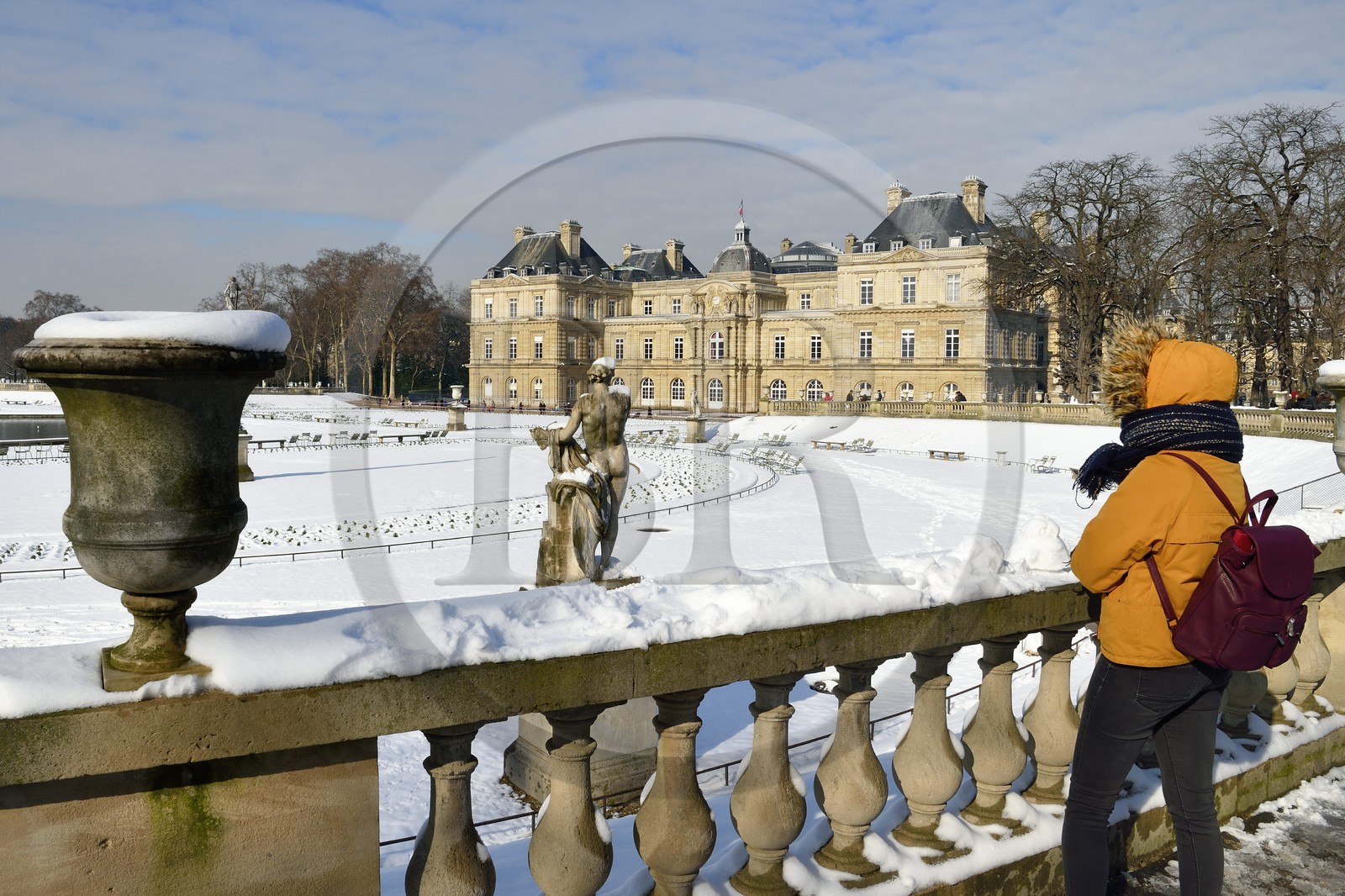 France, Paris, Saint Michel district, the Luxembourg Gardens, the Senate palace