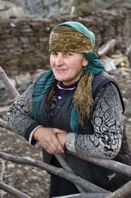 Azerbaijan, Quba (Guba) region, Greater Caucasus mountain range, village of Giriz, the farmer Dilshad