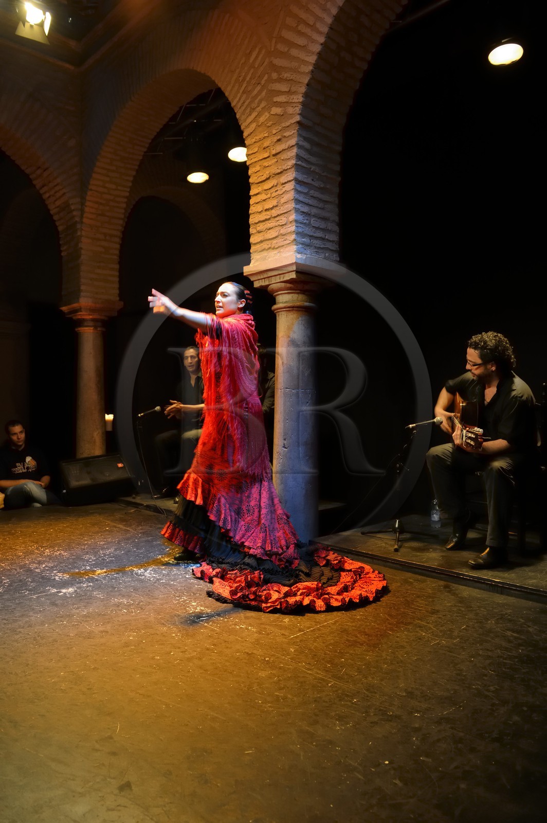 Espagne, Andalousie, Séville, quartier de Santa Cruz, musée de la dance flamenco