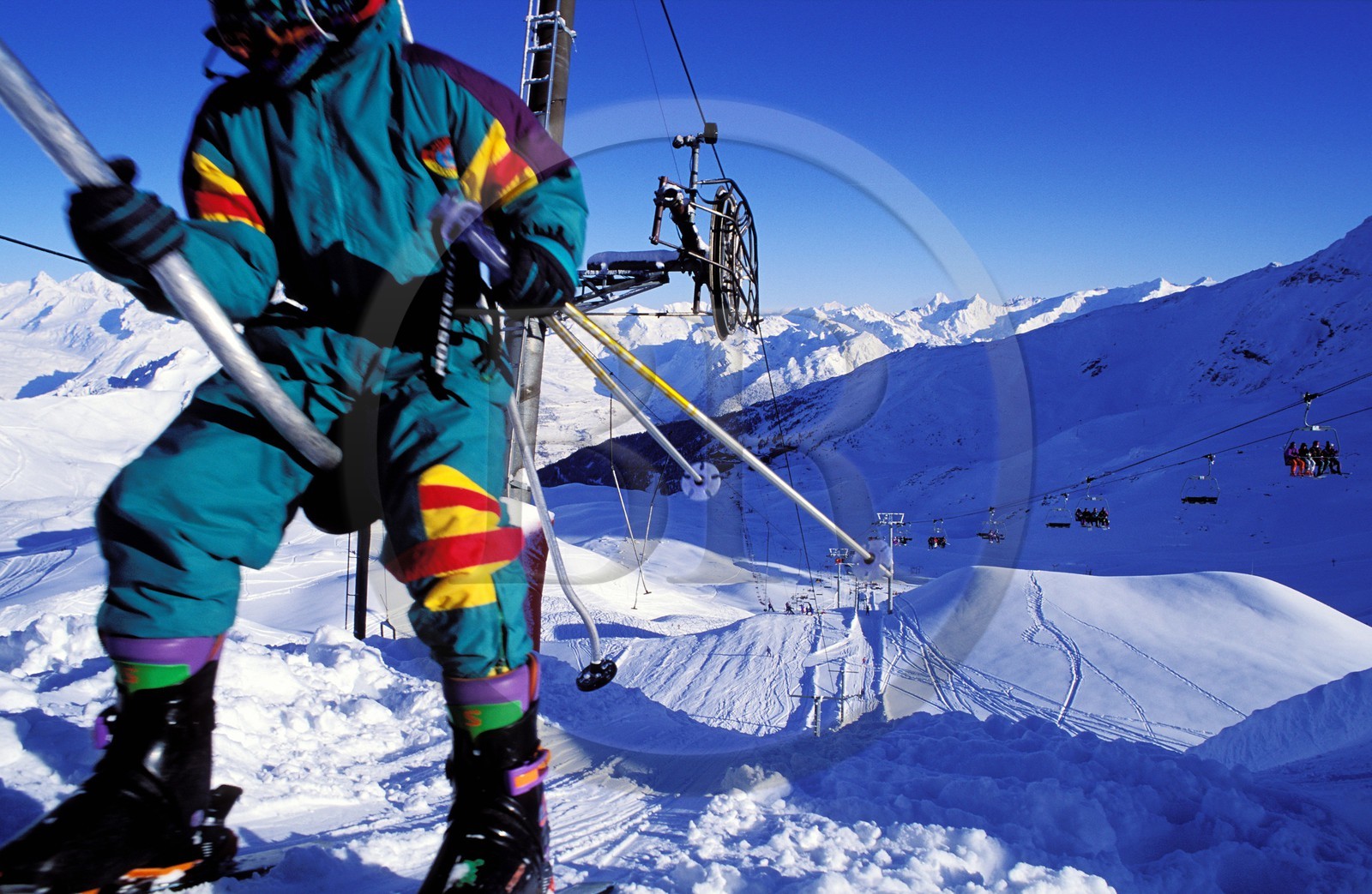 France, Savoie (73), les Arcs, remontées mécaniques