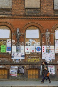 Allemagne, Berlin, Spandauer Vorstadt dans Berlin-Mitte, street art et affiches dans Auguststrasse