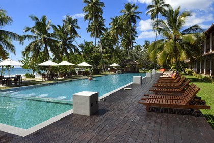 Sri Lanka, Province du Sud, Weligama, plage de Mirissa, Paradise Beach Club hotel