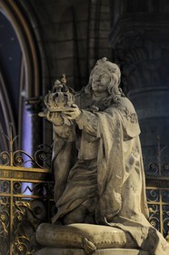 France, Paris (75), île de la Cité, la cathédrale Notre-Dame, le choeur, Louis XIII par Guillaume Coustou