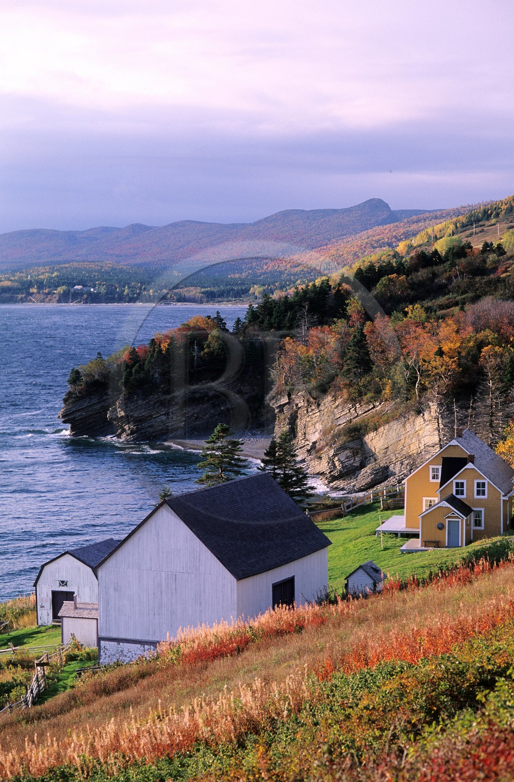 Canada, province de Québec, Gaspésie, Parc National de Forillon, maison traditionnelle à l' Anse-Blanchette