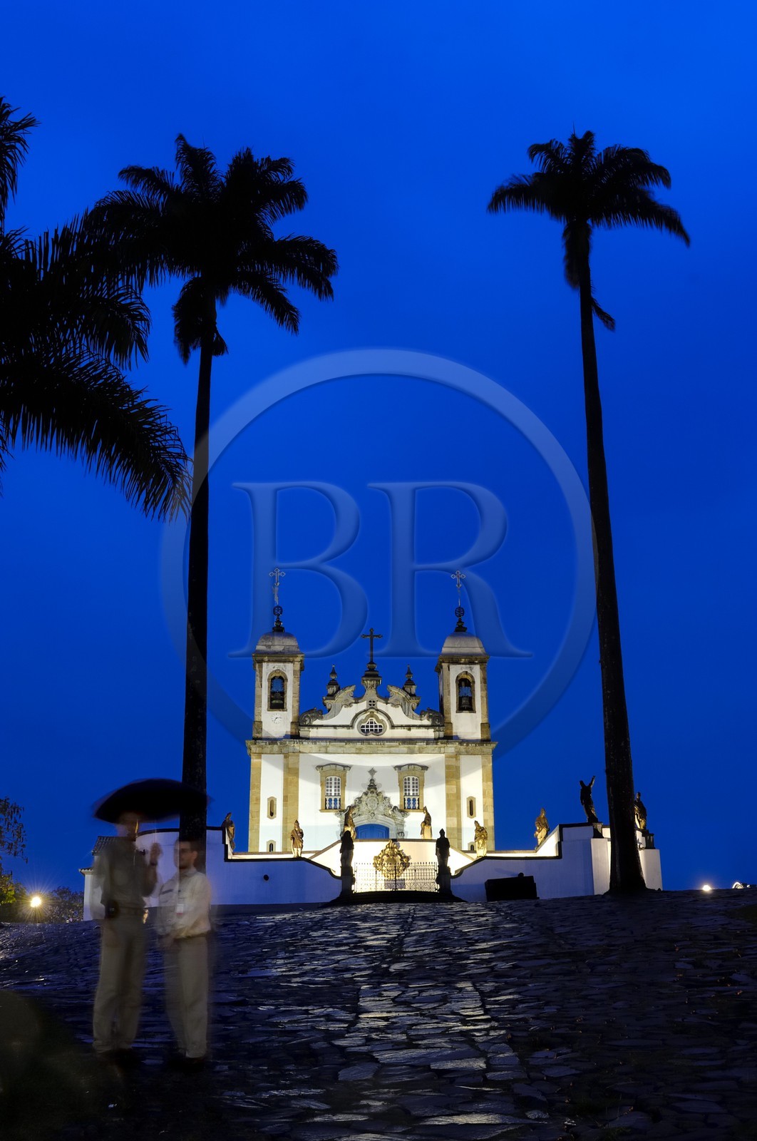 Brésil, état du Minas Gerais, Congonhas do Campo, église Santuario Bom Jesus de Matosinhos (Route de l' or, Estrada Real)