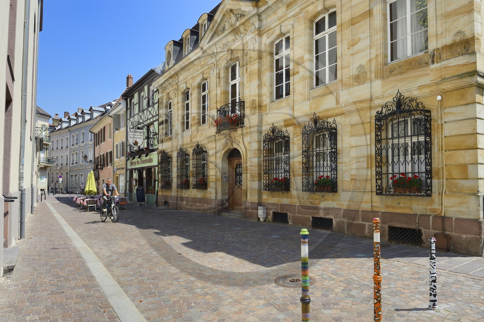 France, Haut-Rhin (68), Mulhouse, rue des Franciscains, maison Loewenfels, ancien hôtel particulier construit en 1764