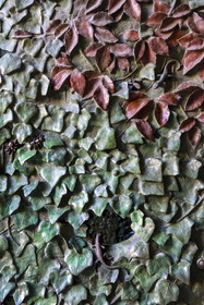 Spain, Catalonia, Barcelona, Eixample district, Sagrada Familia basilica by Catalan modernist architect Antoni Gaudi, listed as a UNESCO World Heritage Site, facade of the Nativity, detail of one of the central bronze doors of the Nativity facade made by the Japanese sculptor Etsuro Sotoo