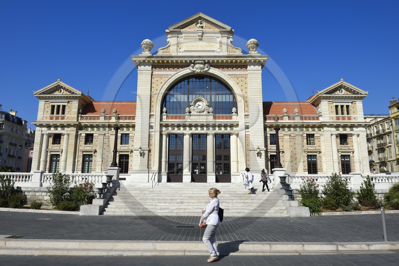 France, Alpes-Maritimes (06), Nice, quartier Libération, ancienne gare du Sud devenue une médiathèque