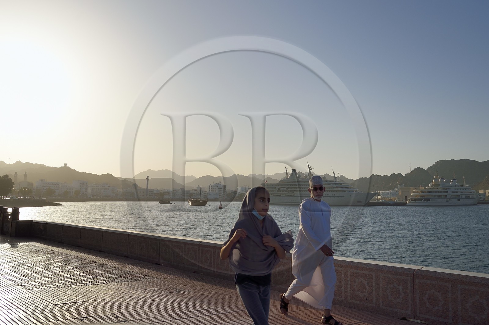 Sultanat d'Oman, Mascate, vieux Mascate, corniche de Muttrah, le front de mer