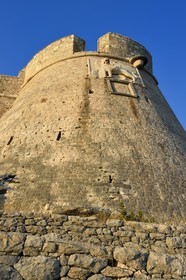 Croatie, Dalmatie, cote dalmate, Ile de Hvar, la ville de Hvar, la Forteresse espagnole, le Lion Ailé marquant la domination de la République de Venise sur la ville