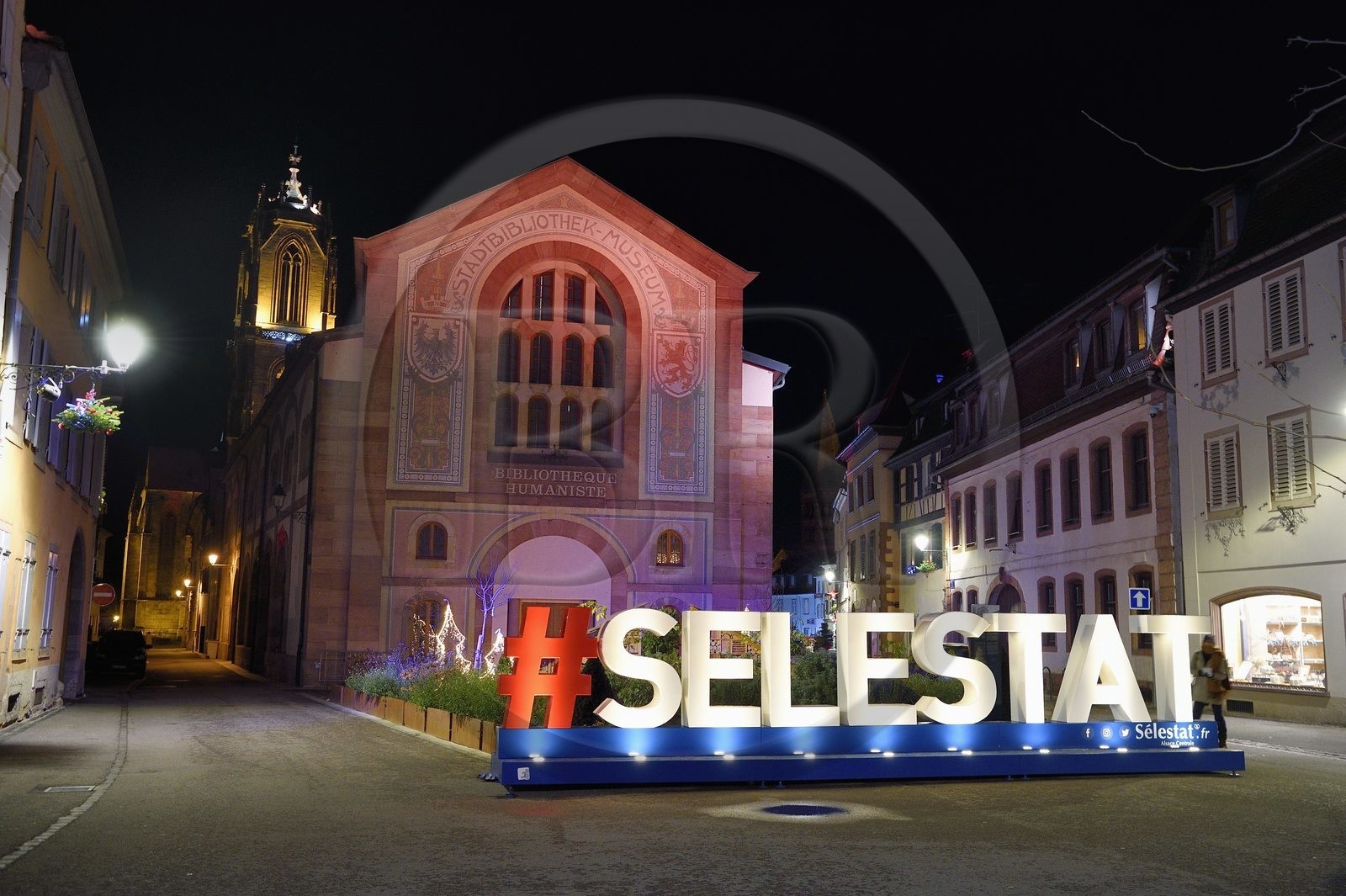 France, Bas-Rhin (67), Selestat, la Bibliothèque Humaniste réaménagée par l'architecte Rudy Ricciotti