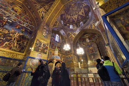 Iran, province d'Ispahan, Ispahan, quartier arménien de la Nouvelle-Djoulfa (Nor Djoura), la Cathédrale Vank plus connue sous le nom de Cathédrale Saint-Sauveur