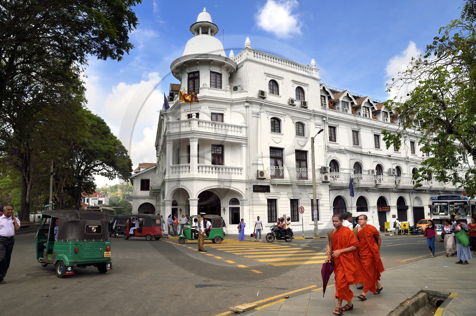 Sri Lanka, center province, Kandy, the Queen hotel dating from the colonial era