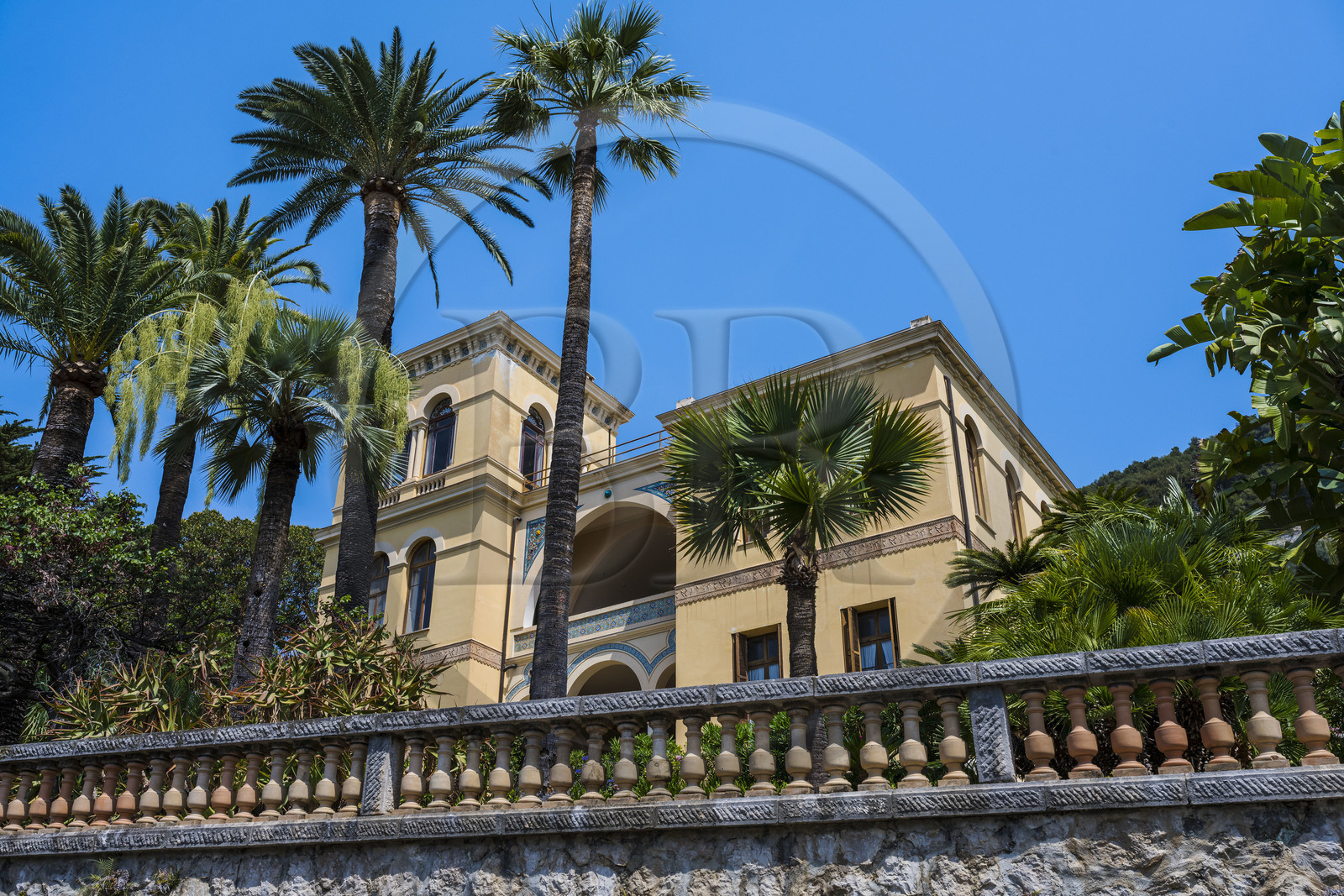 France, Alpes-Maritimes (06), Menton, quartier de Garavan, villa de Foucher de Careil construite par Charles Garnier
