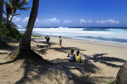 France, île de la Réunion, la côte sud, plage de Grand-Anse