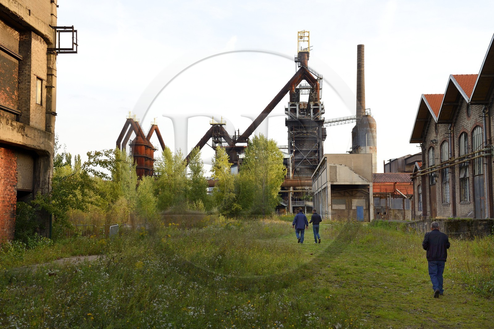 France, Moselle (57), Vallée de la Fensch, usine sidérurgique d'Uckange, Parc du Haut-fourneau U4