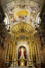 Espagne, Andalousie, Séville, quartier de la Macarena, Basilique de la Macarena (Basílica de La Macarena), la Vierge de la Macarena