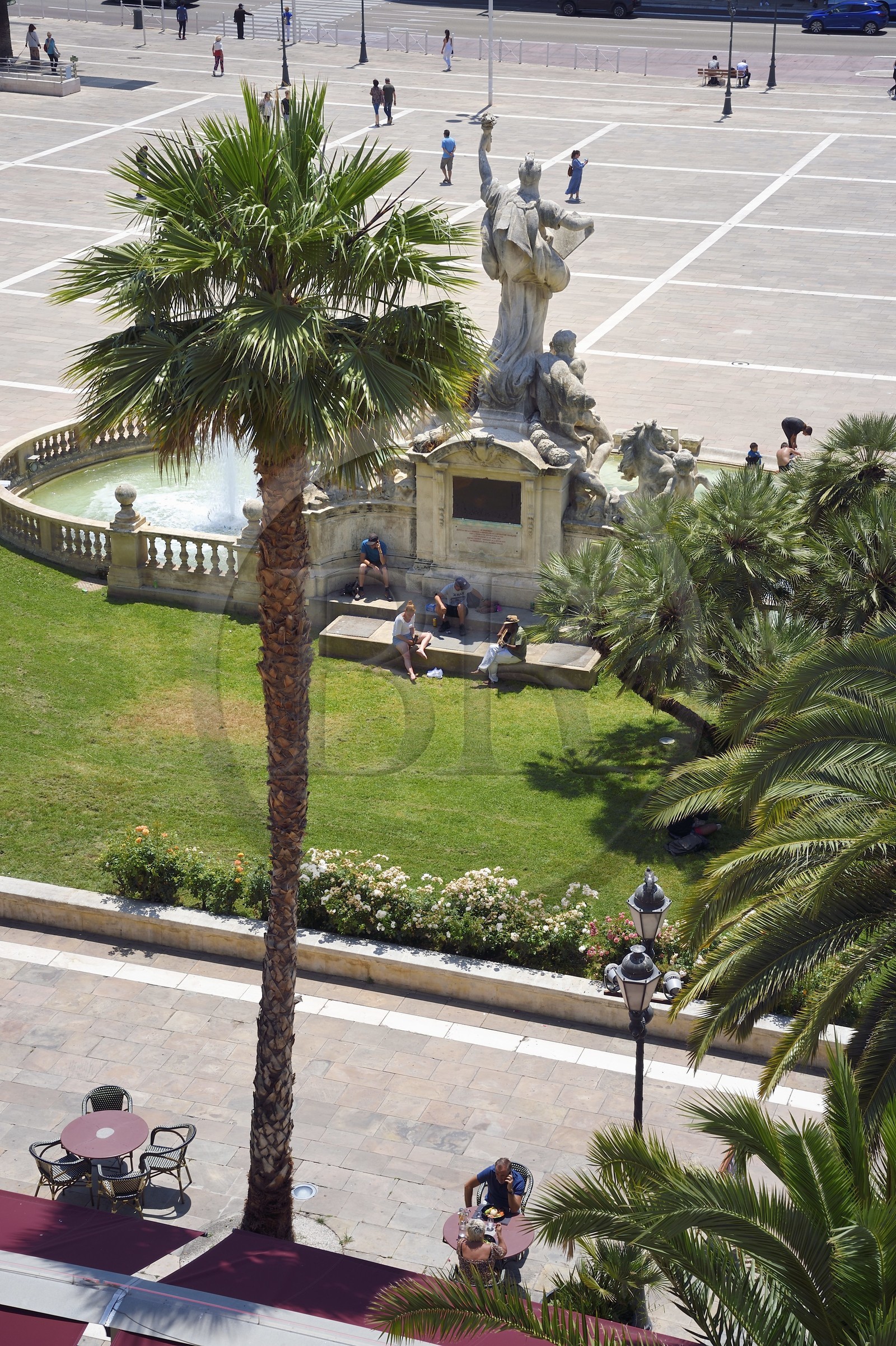 France, Var, Toulon, the fountain of the Federation on place de la Liberté