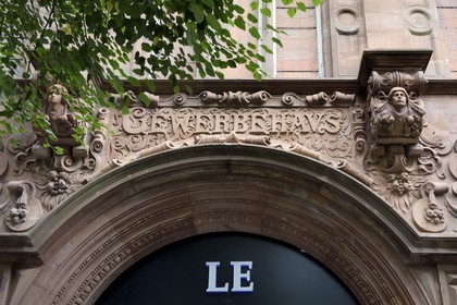 France, Moselle (57), Metz, quartier impérial, Maison de la fédération des corporations destiné à la promotion des Arts et Métiers (Gewerbehaus)