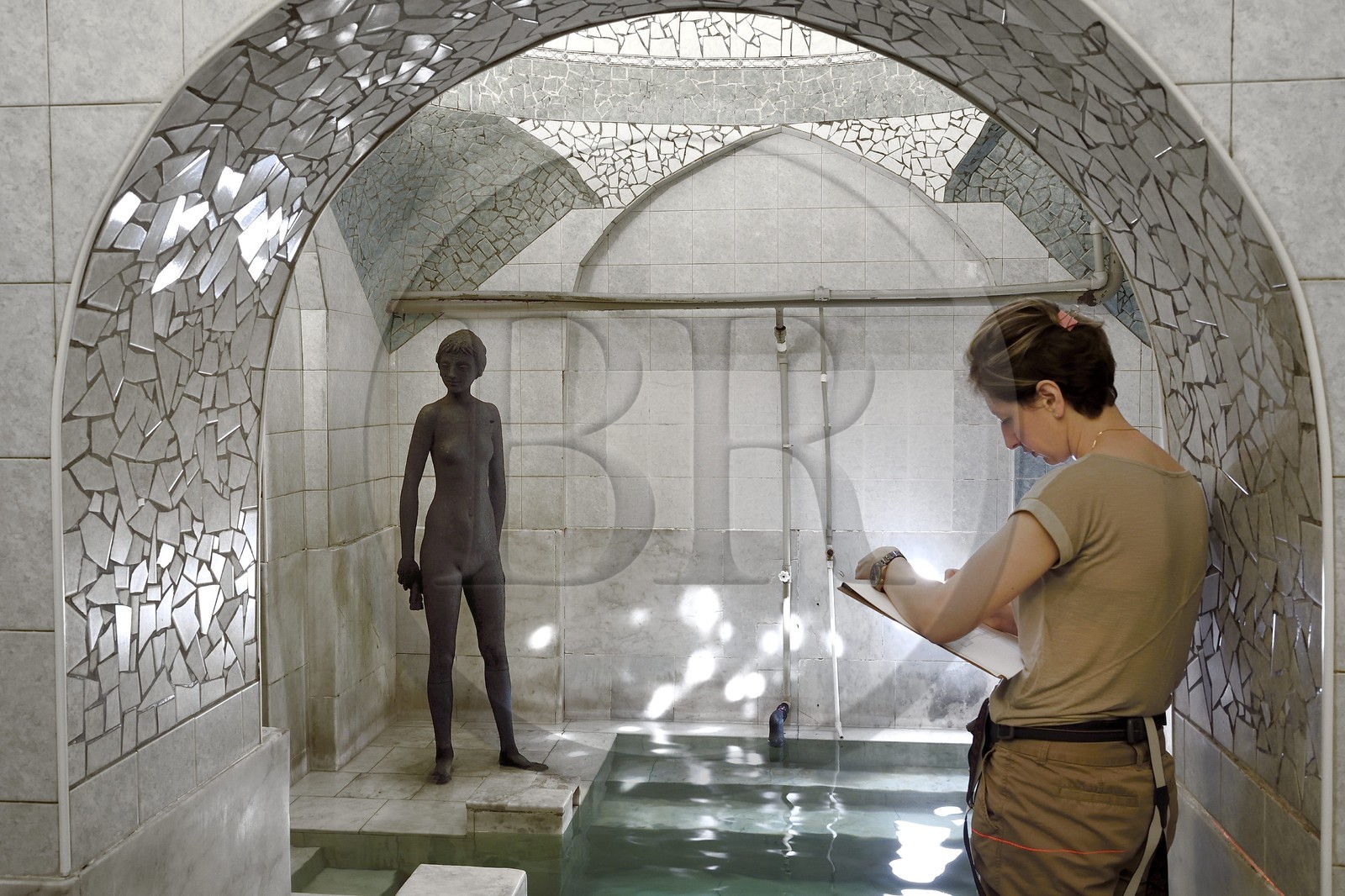 Géorgie, Tbilissi, vieille ville, quartier thermal de Abanotoubani, les bains sulfureux