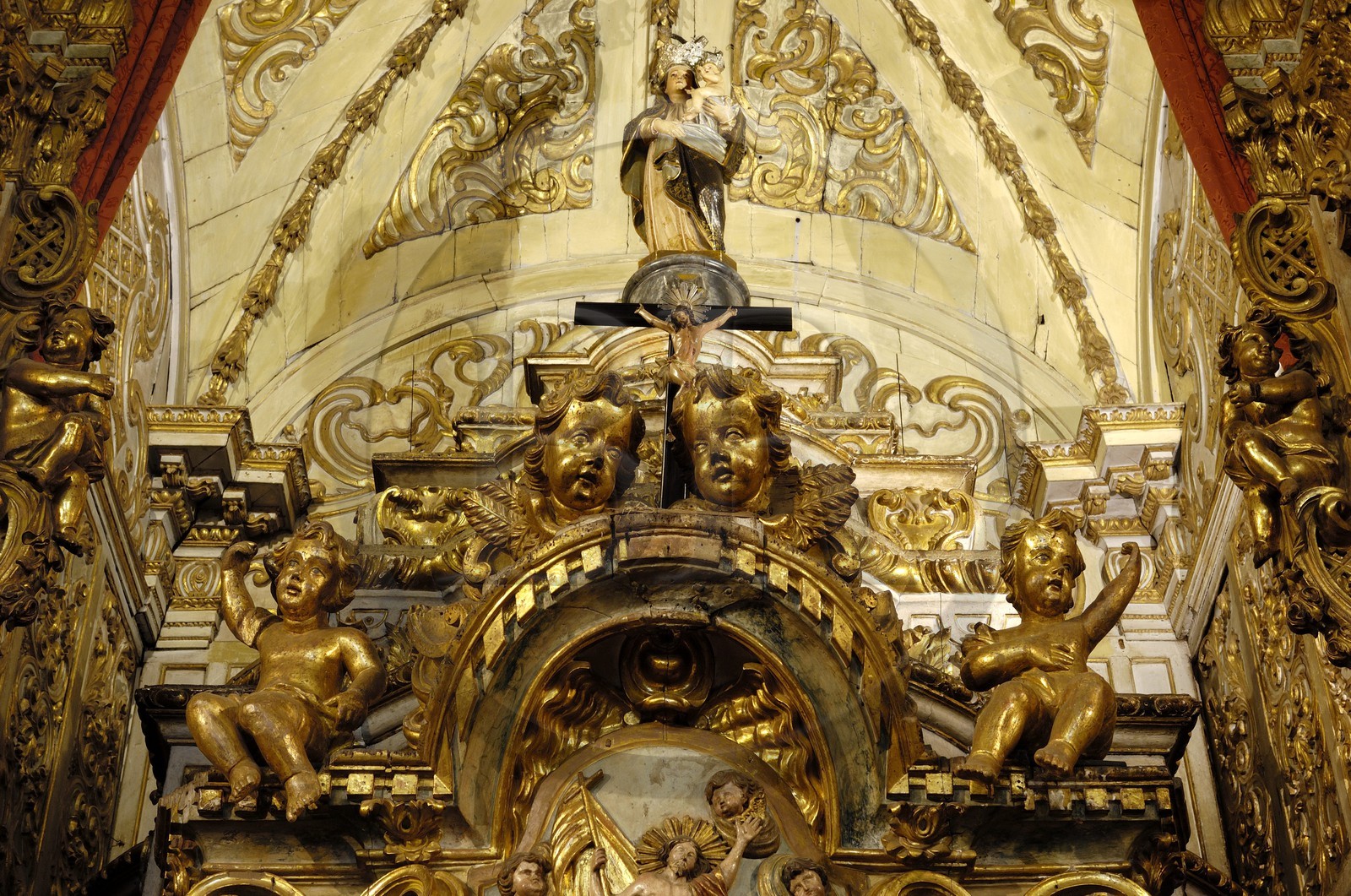 Brésil, Etat du Minas Gerais, ville de Ouro Preto, centre historique classé Patrimoine Mondial de l 'UNESCO, Matriz Nossa Senhora do Pilar (Route de l'or, Estrada Real)