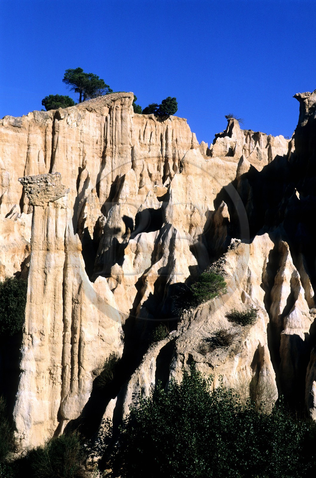 France, Pyrenees Orientales, Riberal region, columns (orgues) of Ille sur Têt