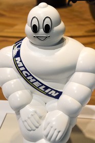 France, Puy-de-Dôme (63), Clermont-Ferrand, L'Aventure Michelin, musée retraçant toutes les activités du groupe Michelin, Bibendum est la mascotte créé en 1898 de Michelin